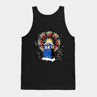 A WARM AND CONFORTABLE TARDIS IN THE SNOW STORM Tank Top